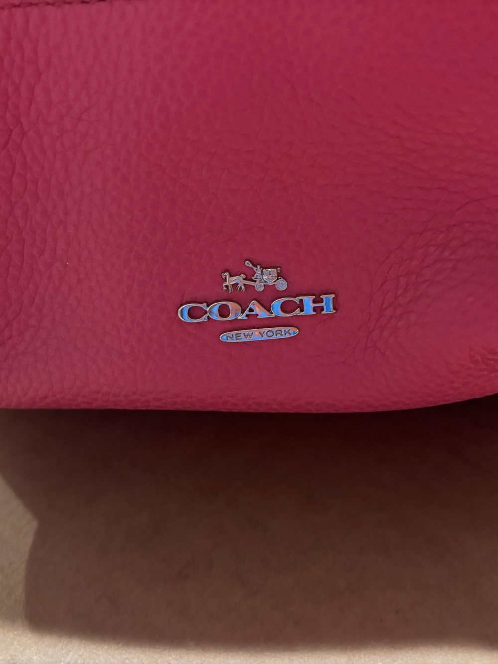 Coach Pink Pebbled Leather Charlie Mini Backpack - Picture 4 of 8